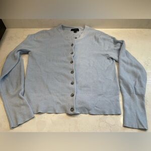 Light Blue J. Crew‎ Women's Classic Cotton Cardigan Sweater Women’s Size Small